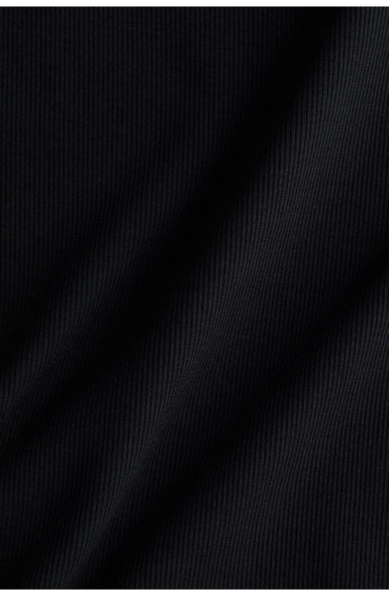 H&M Mama Ribbed Vest Top, Alternate, color, Black