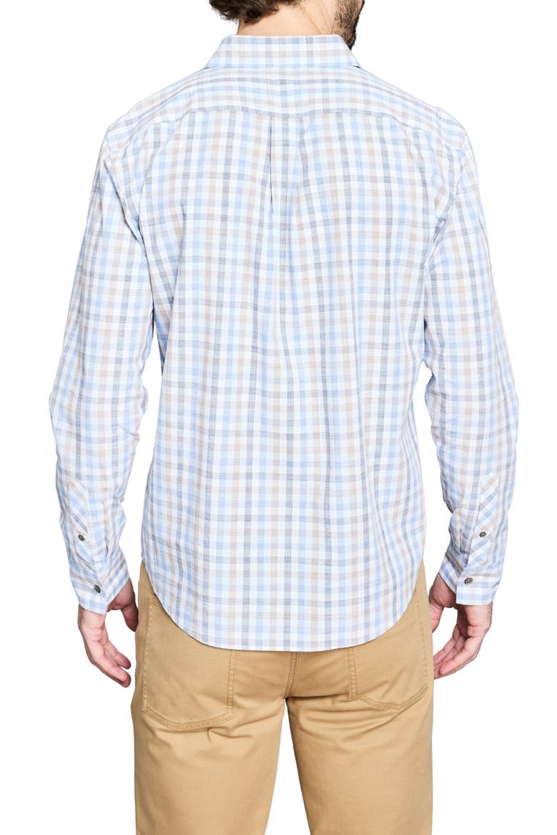 Hutcheson Tattersall Plaid Button-Up Shirt, Alternate, color, BLUE MULTI