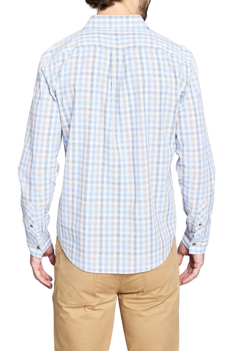 Billy Reid Hutcheson Tattersall Plaid Button-Up Shirt, Alternate, color, Blue Multi