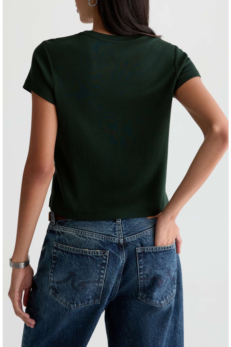 Sadie Crop T-Shirt, Alternate, color, PINE
