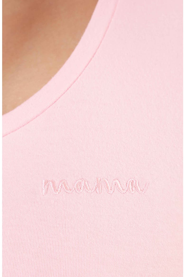 Mama Embroidered T-Shirt, Alternate, color, PINK