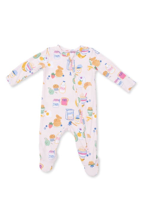 Kids' Breakfast Club Two Way Zip Footie