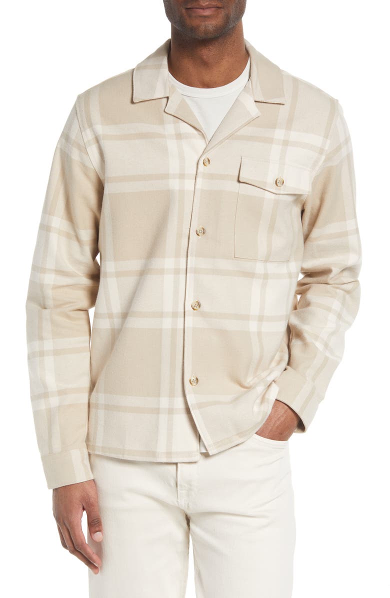 Les Deux Men's Joe Plaid Cotton Flannel Button-Up Shirt, Alternate, color, 