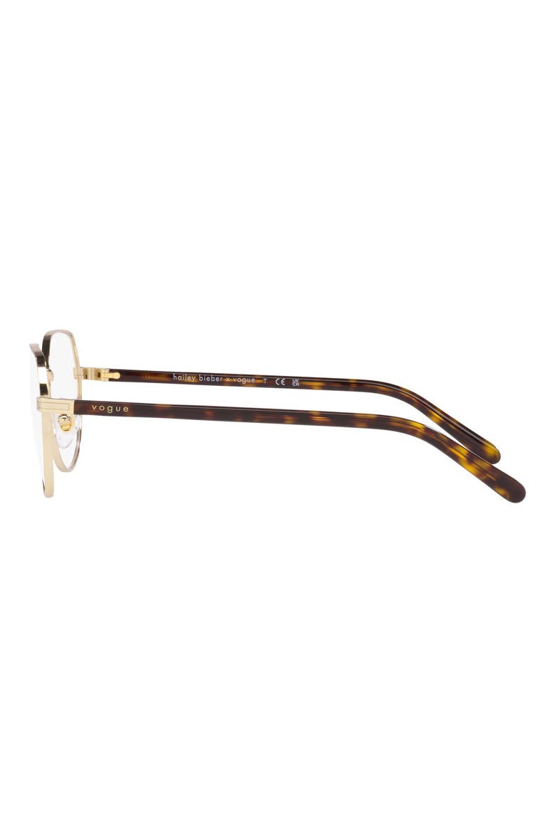 51mm Round Reading Glasses, Alternate, color, PALE GOLD