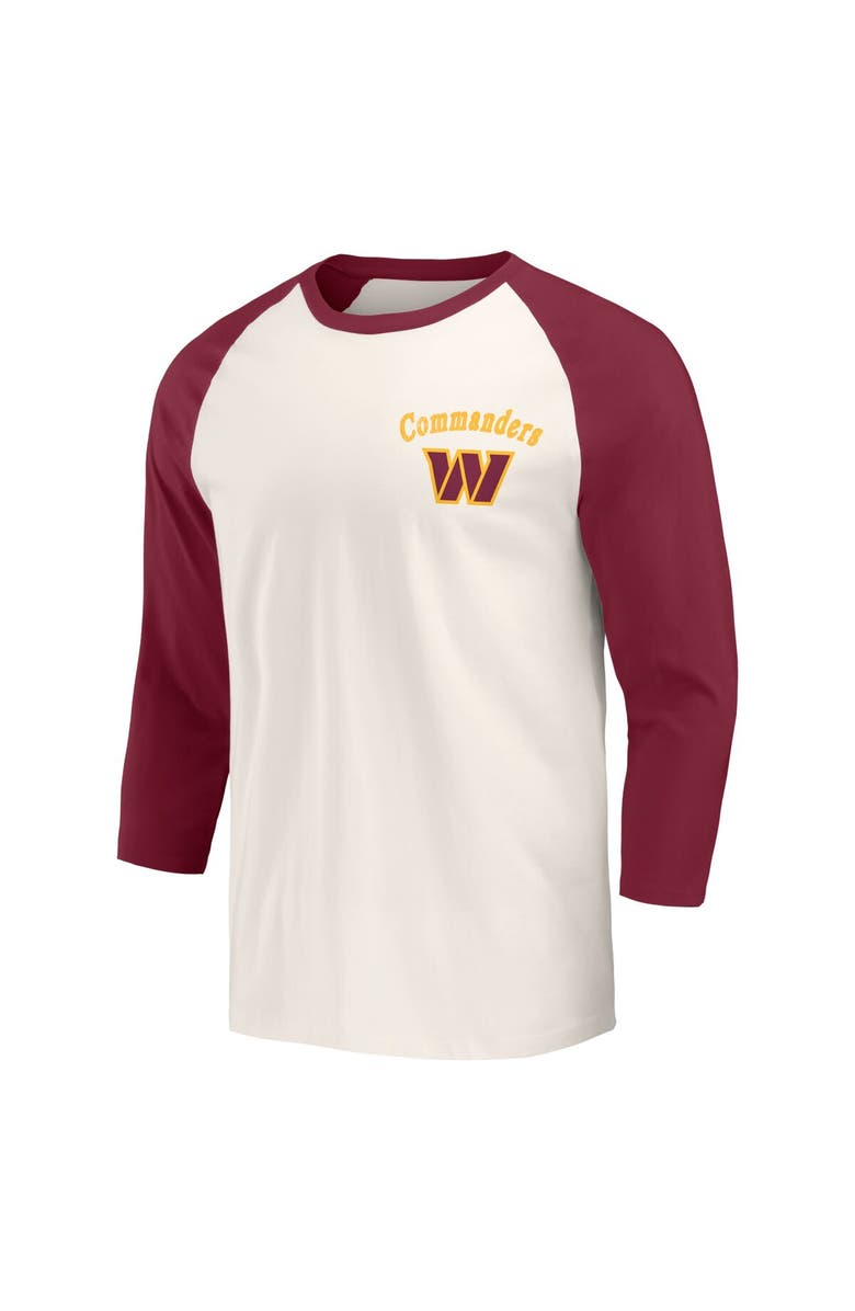Darius Rucker Collection by Fanatics Men's Darius Rucker Collection by Fanatics Burgundy/White Washington Commanders Raglan 3/4 Sleeve T-Shirt, Alternate, color, 