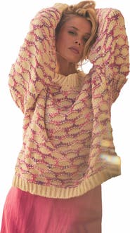 BTB Los Angeles LOLA HONEYCOMB SWEATER