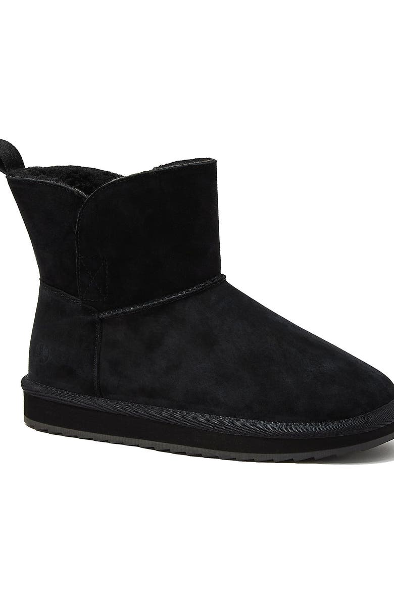 Lands' End Lined Suede Indoor Outdoor Boots, Main, color, Black Suede