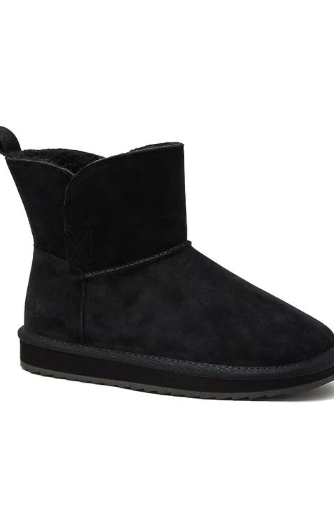 Lined Suede Indoor Outdoor Boots