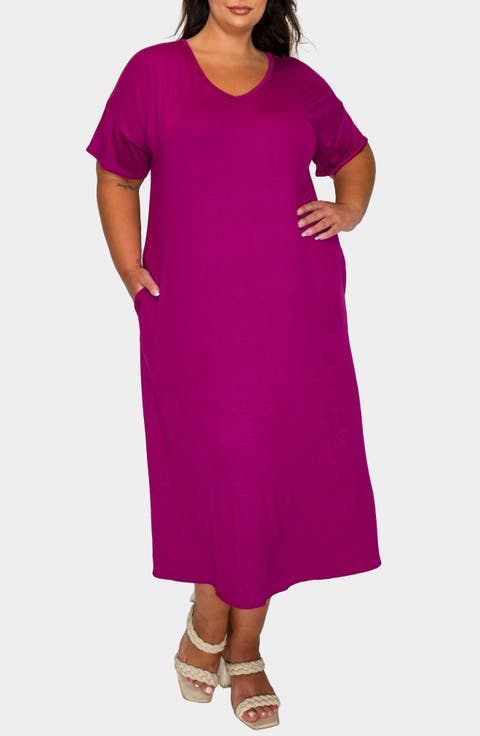 Olivia Short Sleeve Midi Dress