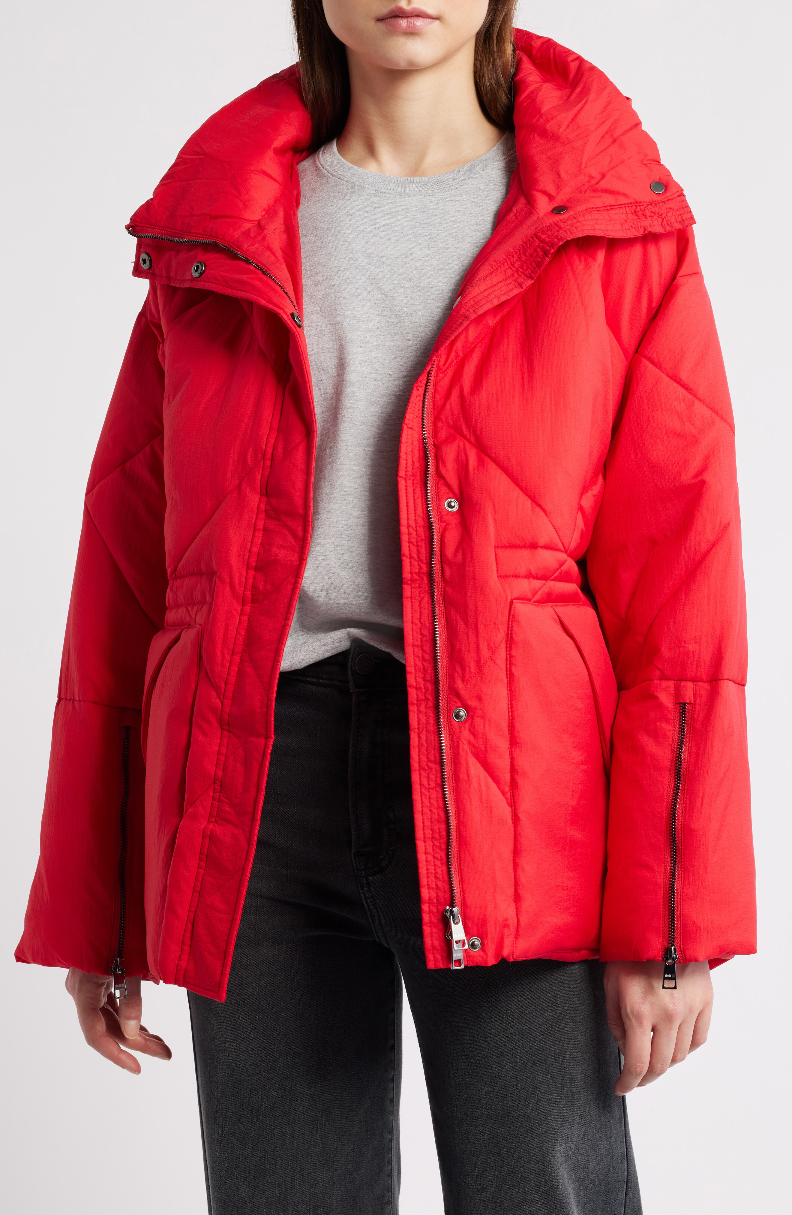 Quilted Water Repellent Hooded Jacket - image 3
