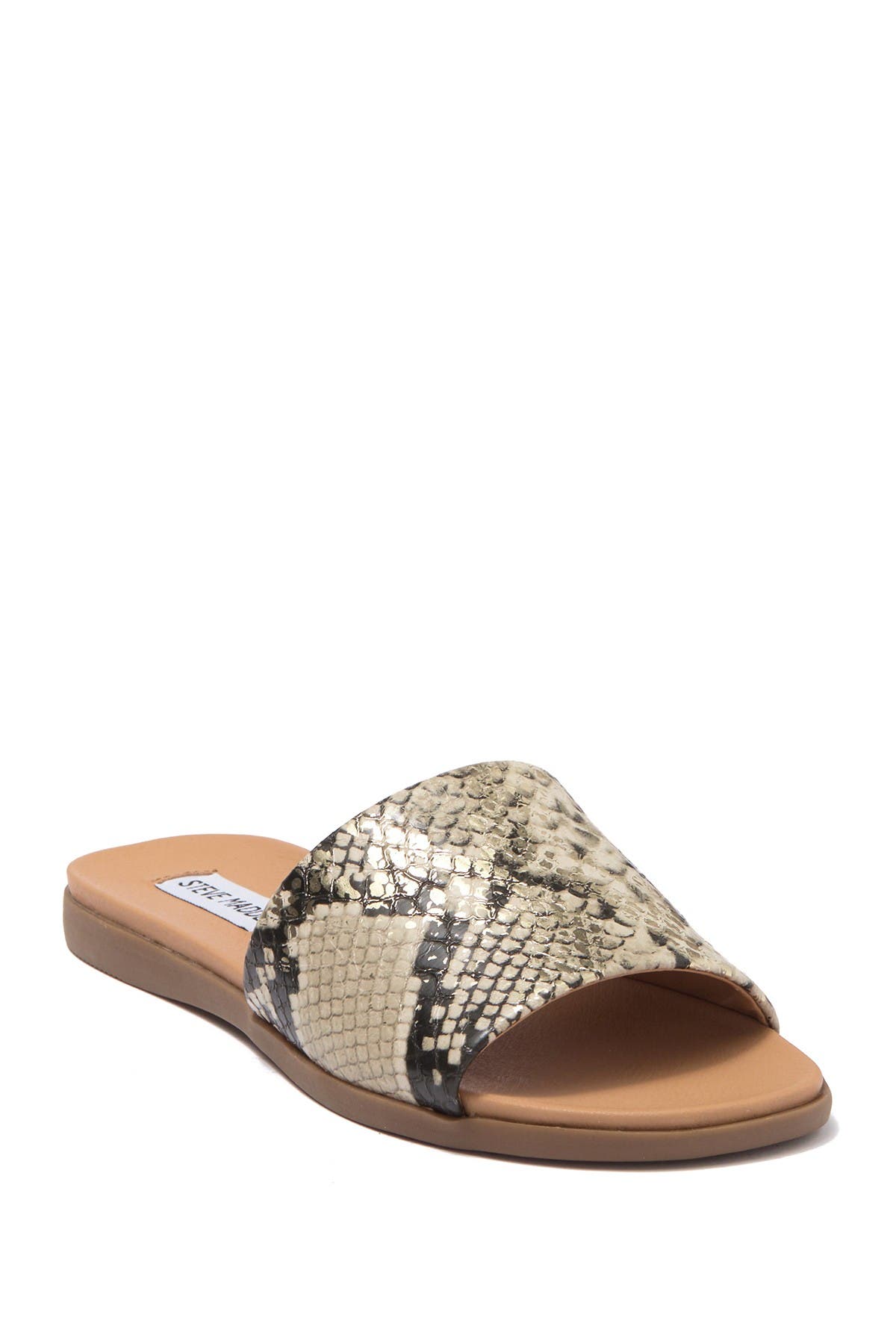 Kailey Slide Sandal, Main, color, GOLD SNAKE