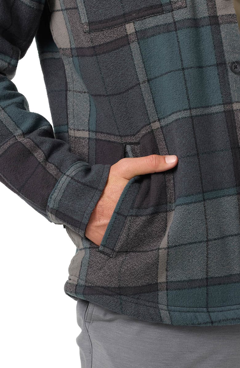 O'Neill Redmond Fleece Lined Button-Up Shirt Jacket, Alternate, color, 