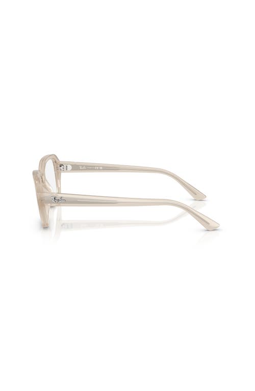 Ray Ban Ray-ban 53mm Square Optical Glasses In Neutral
