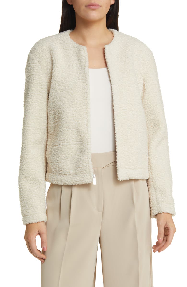 Theory Front Zip Fleece Jacket, Main, color, 