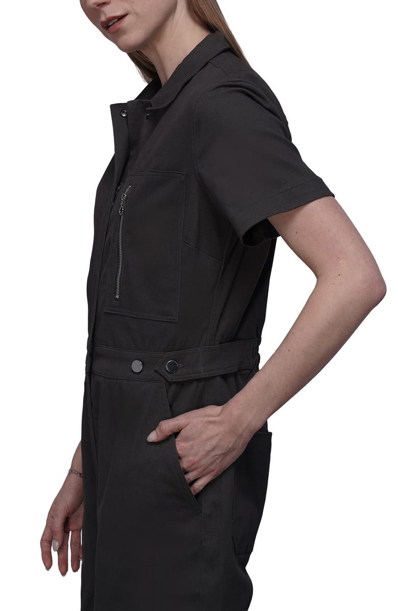 WILDFANG The Essential High Waisted Zipper Coverall, Alternate, color, Charcoal