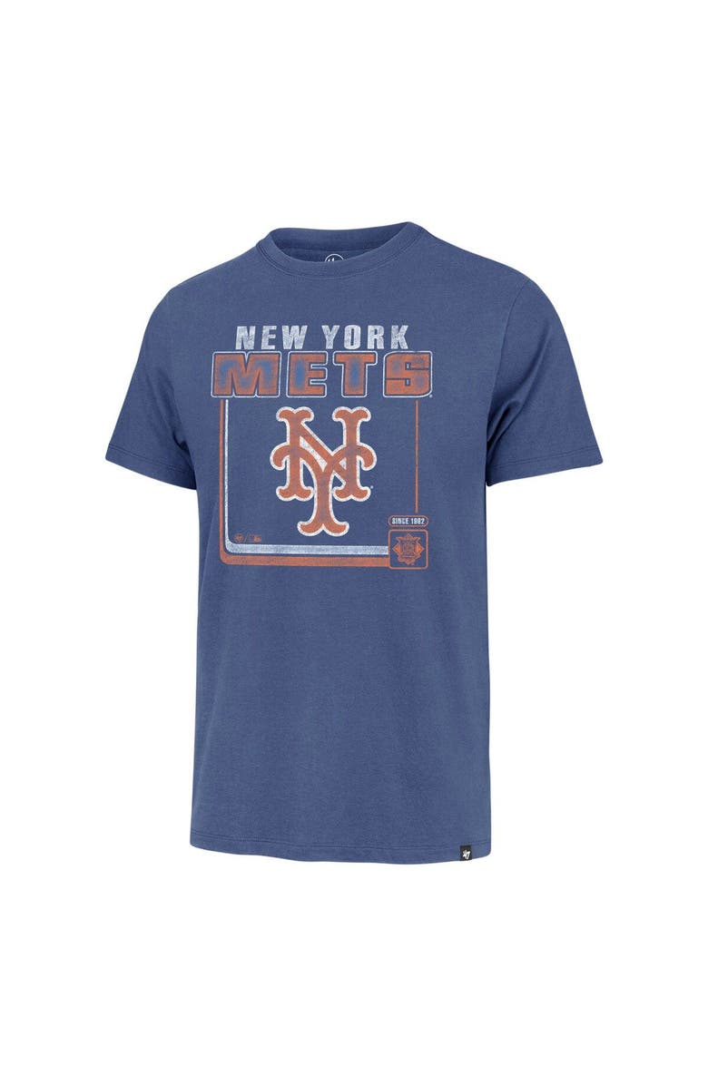 '47 Men's '47  Royal New York Mets Cooperstown Collection Borderline Franklin T-Shirt, Alternate, color, 