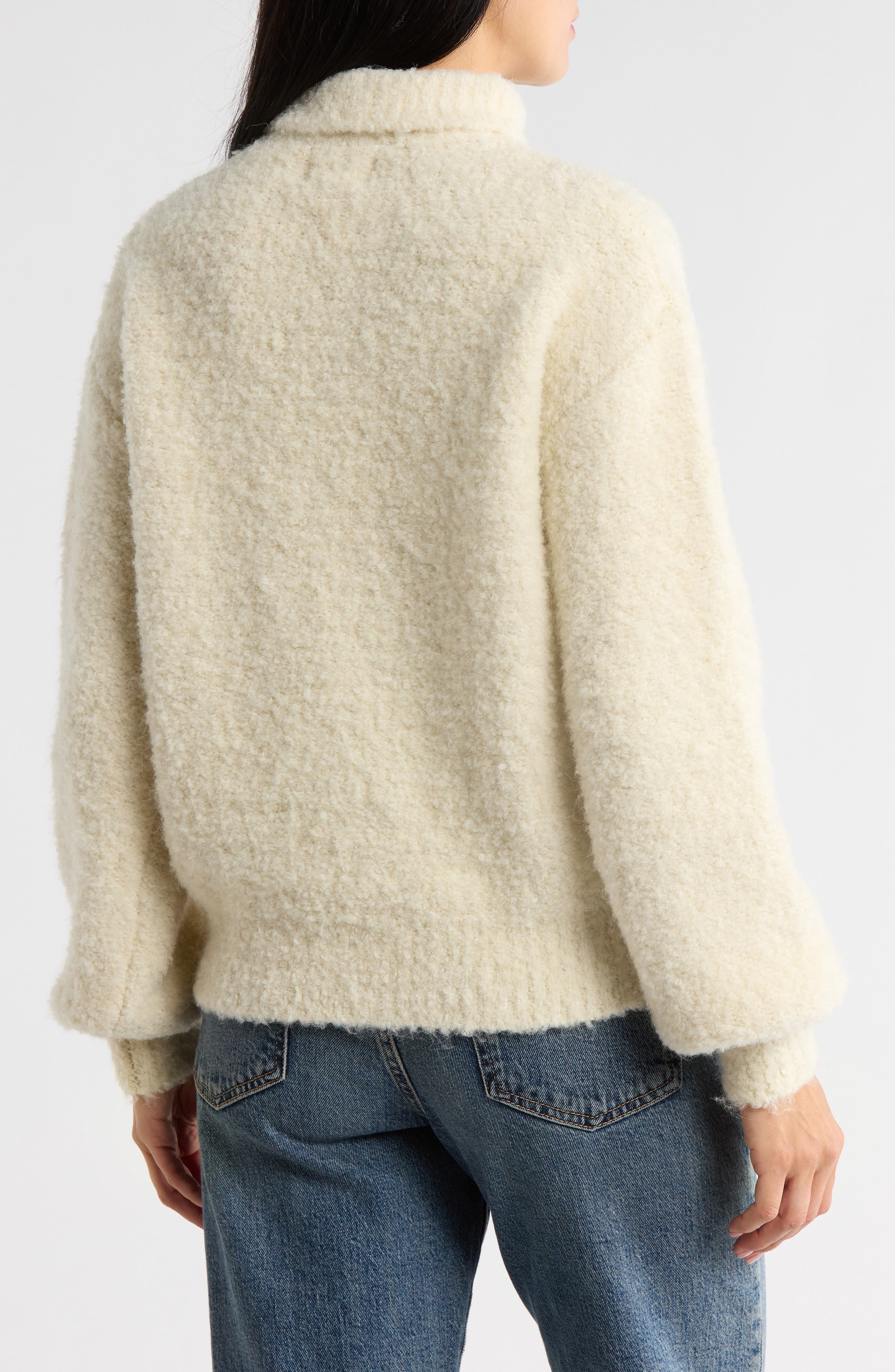 Nadine Mock Neck Boucle Sweater - image 2