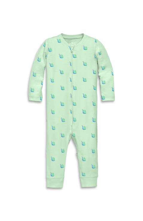 Baby Organic Zip Romper In Baby Bugs