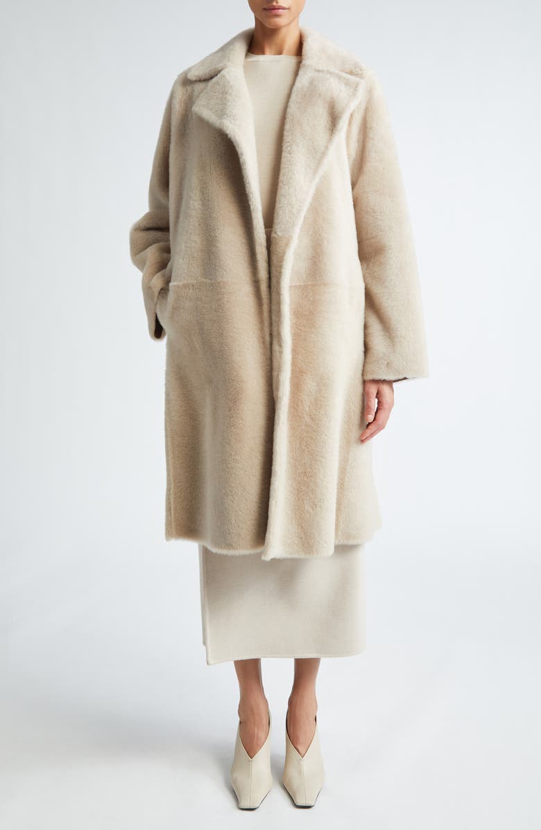Max Mara Ulzio Belted Camel & Mohair Coat, Alternate, color, 
