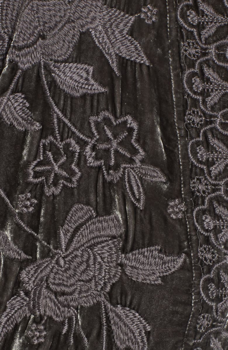 Johnny Was Parina Embroidered Velvet Kimono, Alternate, color, 