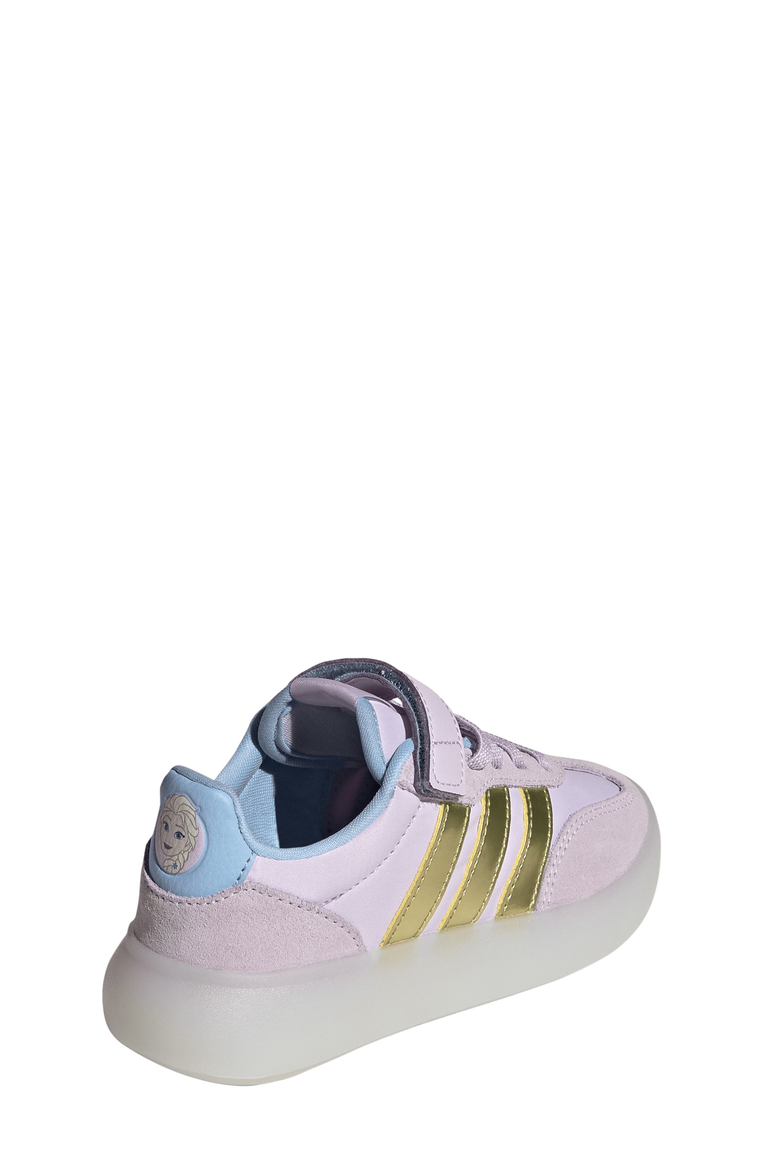 adidas Kids' Barreda Decode Sneaker, Alternate, color, Lavender/ Gold Met./ Glow Blue