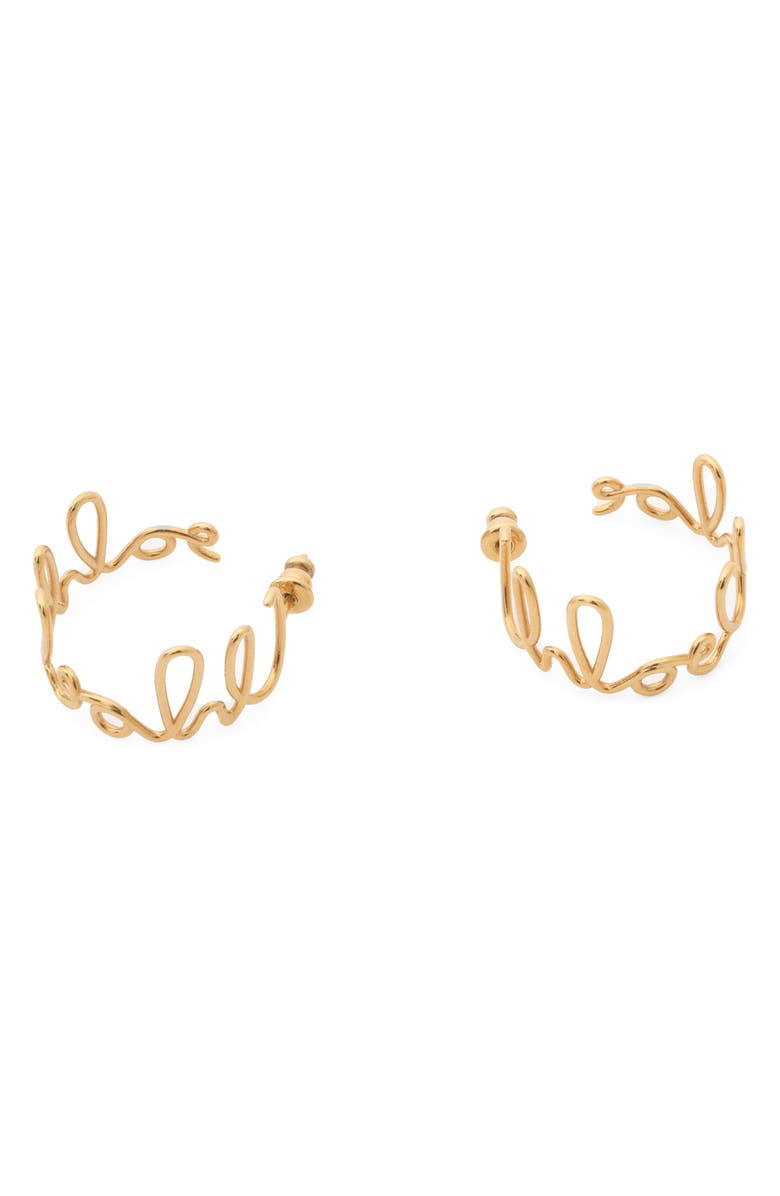Chloé The Chloé Iconic Hoop Earrings, Main, color, 