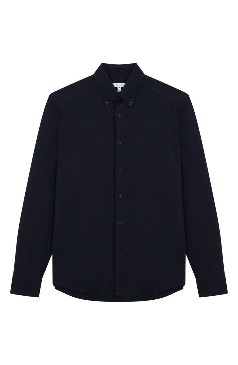 Reiss Greenwich Slim Fit Button-Down Shirt, Alternate, color, Navy