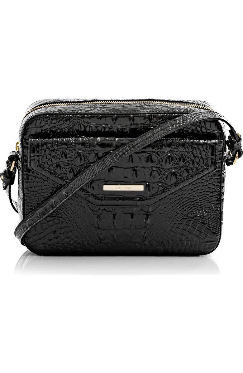 Brahmin Shea Croc Embossed Leather Crossbody Bag, Main, color,