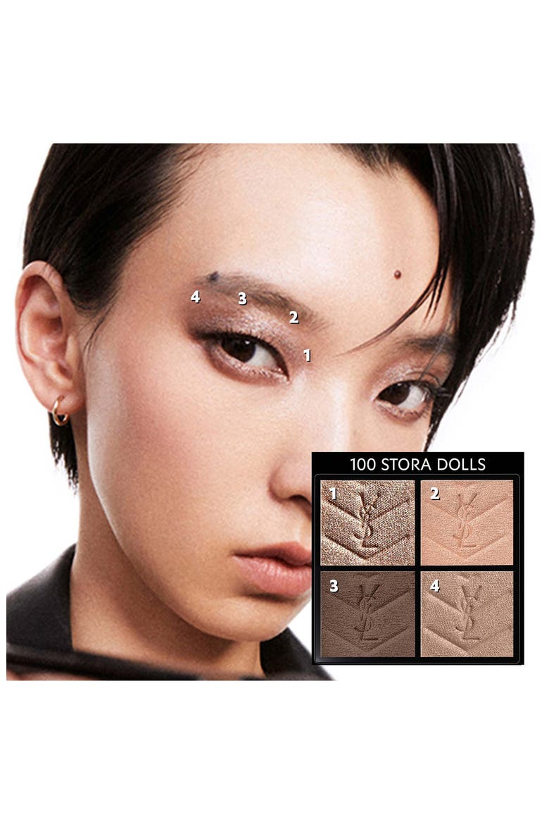 Silver Couture Mini Clutch Luxury Eyeshadow Palette (Limited Edition) (Nordstrom Exclusive), Alternate, color, 100