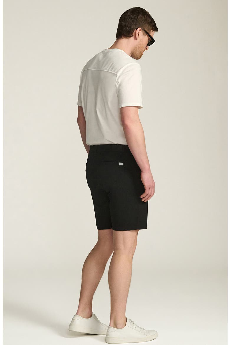 Arizona Commuter Flat Front Chino Shorts, Alternate, color, BLACK COMMUTER LUXE