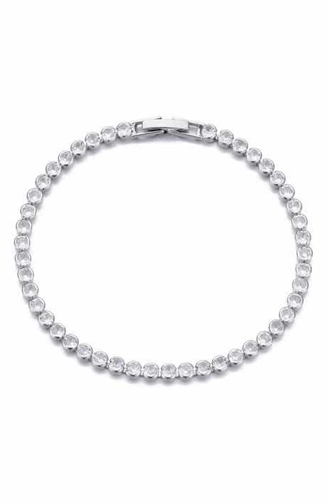 Adornia Crystal Bezel Bracelet