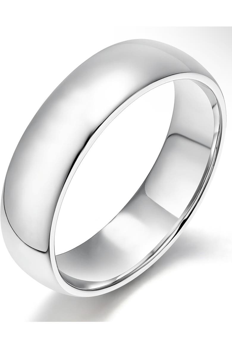 Sterling Silver Wedding Band Ring, Main, color, Silver