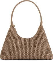 Mansur Gavriel Mini Candy Woven Raffia Hobo Bag