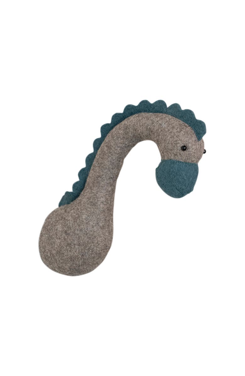 Storied Home Wool Felt Dinosaur Head Wall Hanging, Main, color, Grey