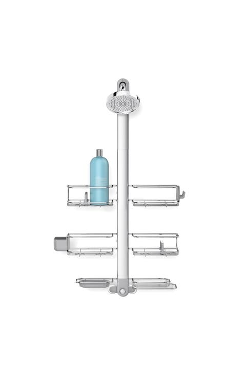 adjustable caddy, stainless steel + anodized aluminum