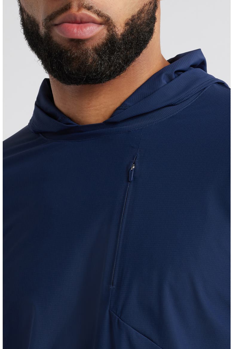 Maxwell Hooded Long Sleeve T-Shirt, Alternate, color, NAVY
