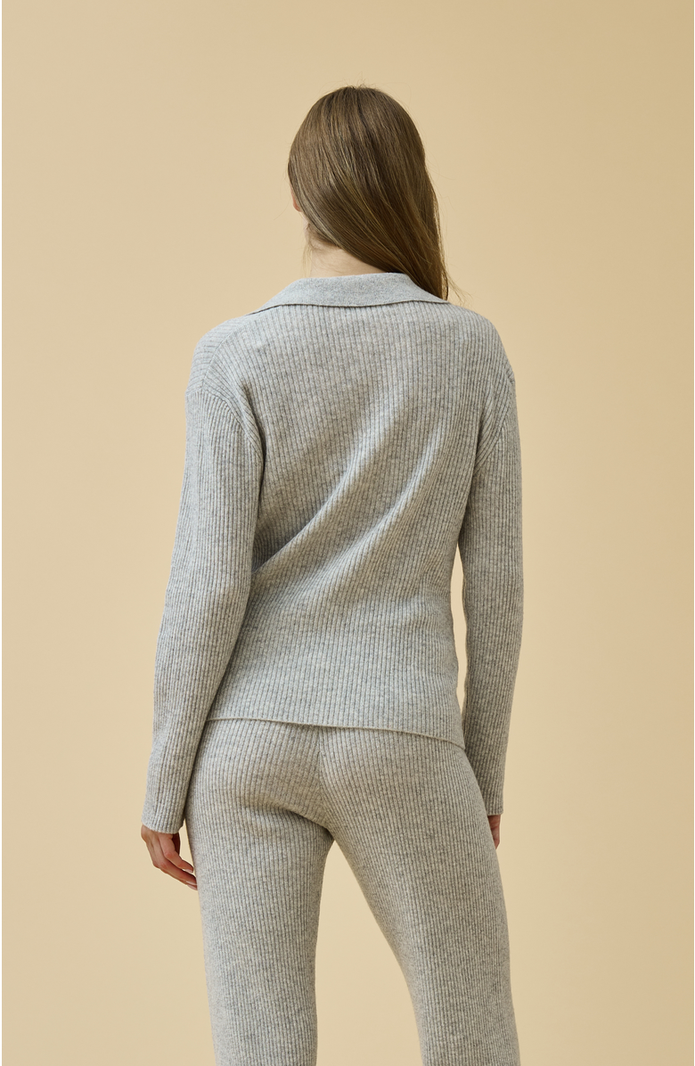 KIP Merino Cashmere Lounge Sweater, Alternate, color, Dove Grey