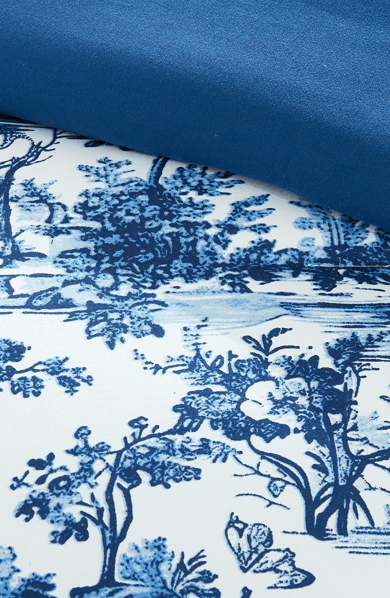 Modern Threads Shaya Toile Microfiber Comforter Set, Alternate, color, Blue