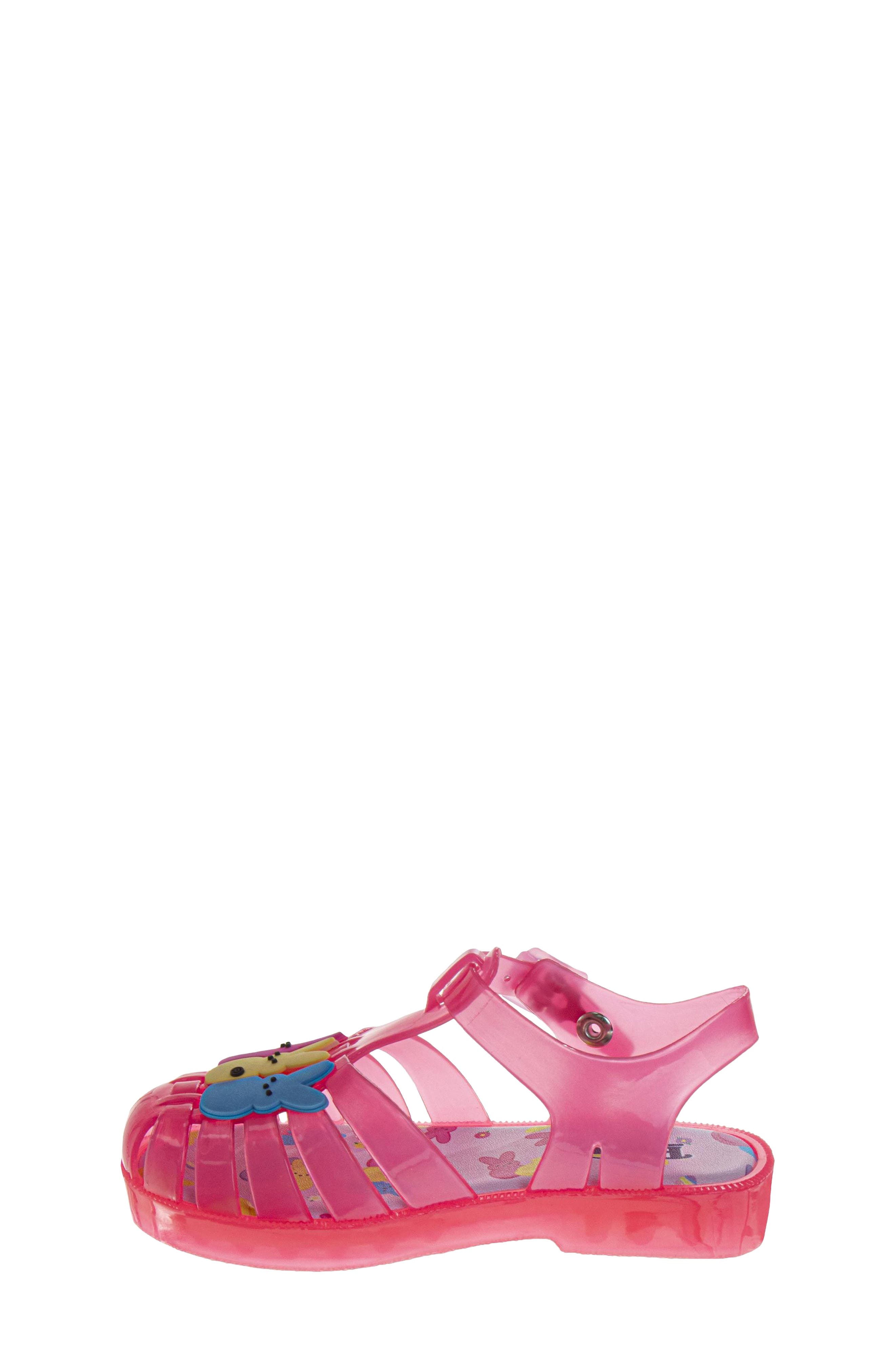 Kids' Peeps Jelly Sandals, Alternate, color, PINK