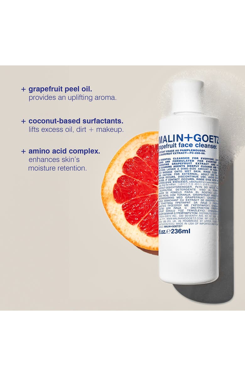 MALIN+GOETZ Grapefruit Face Cleanser, Alternate, color, 