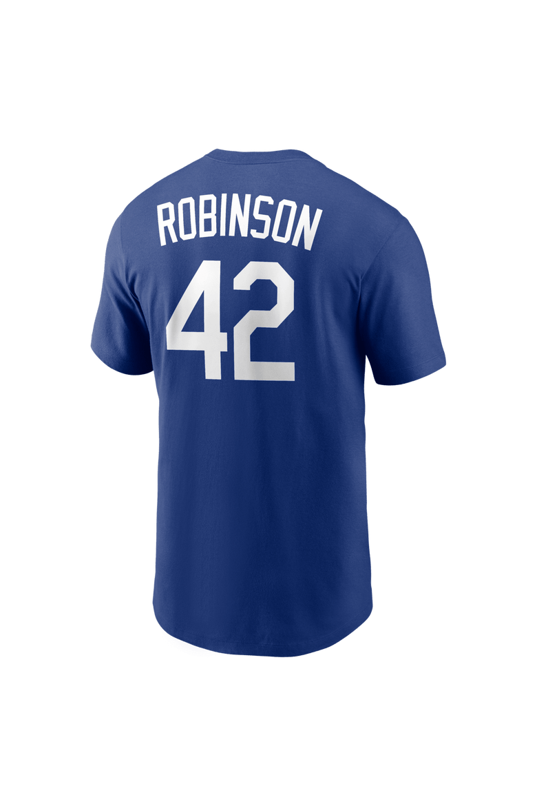 Men's Nike Jackie Robinson Royal Brooklyn Dodgers Cooperstown Collection Name & Number T-Shirt, Alternate, color, Royal
