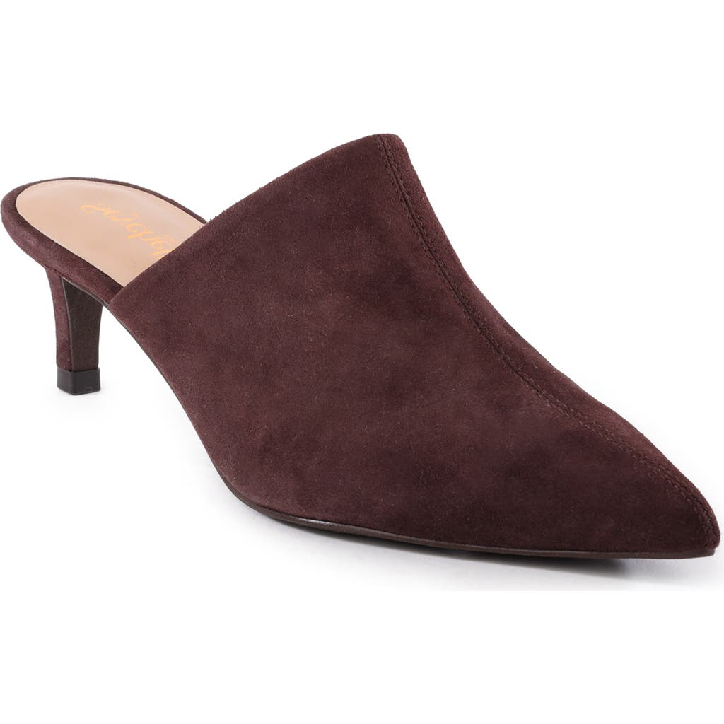 Seychelles Obsession Pointed Toe Kitten Heel Mule In Brown