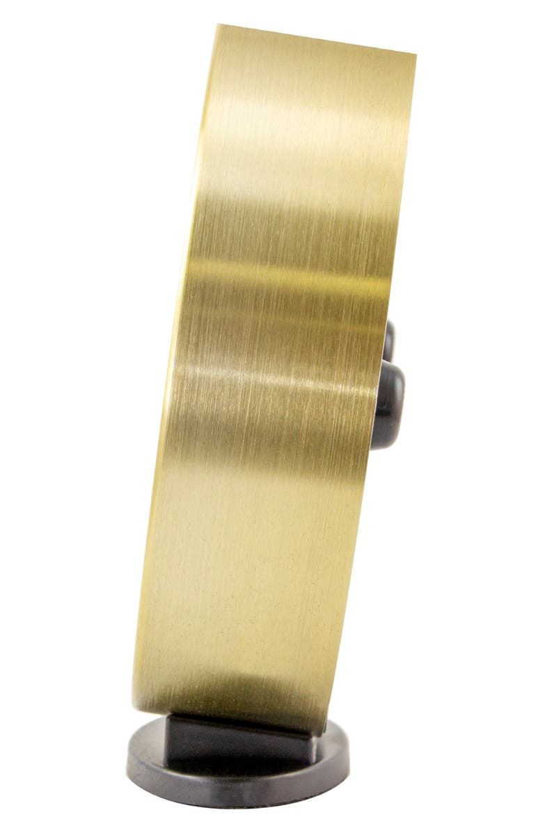 CROSLEY Analog Alarm Clock, Alternate, color, Black And Gold