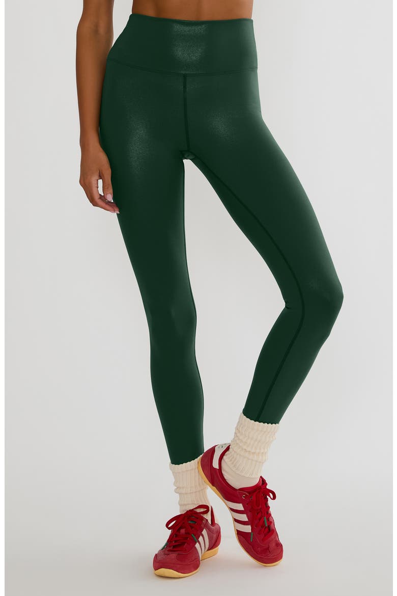 Piper High Waist Leggings, Main, color, PINE SHINE