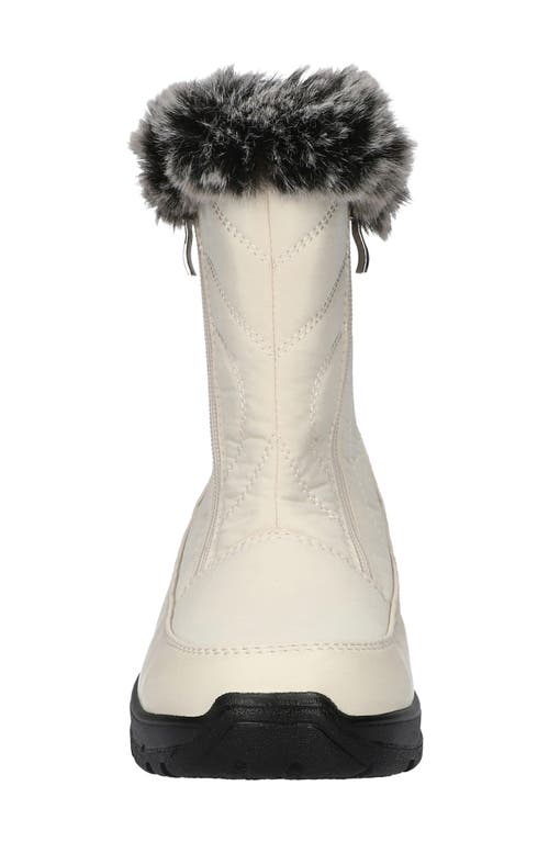 Easy Street Portland Faux Fur Lined Waterproof Boot In White
