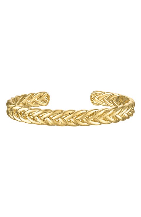 Wheat Chain Cuff Bracelet
