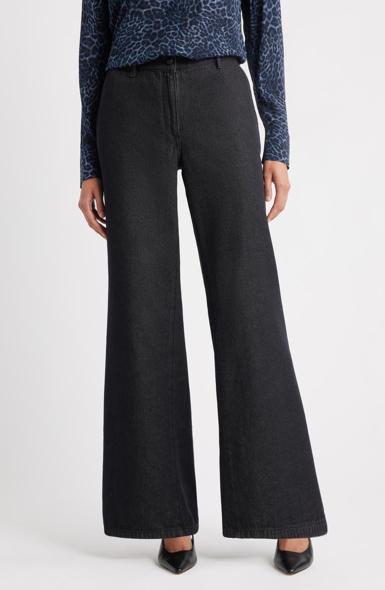 KOBI HALPERIN Effie Wide Leg Pants, Main, color, Black