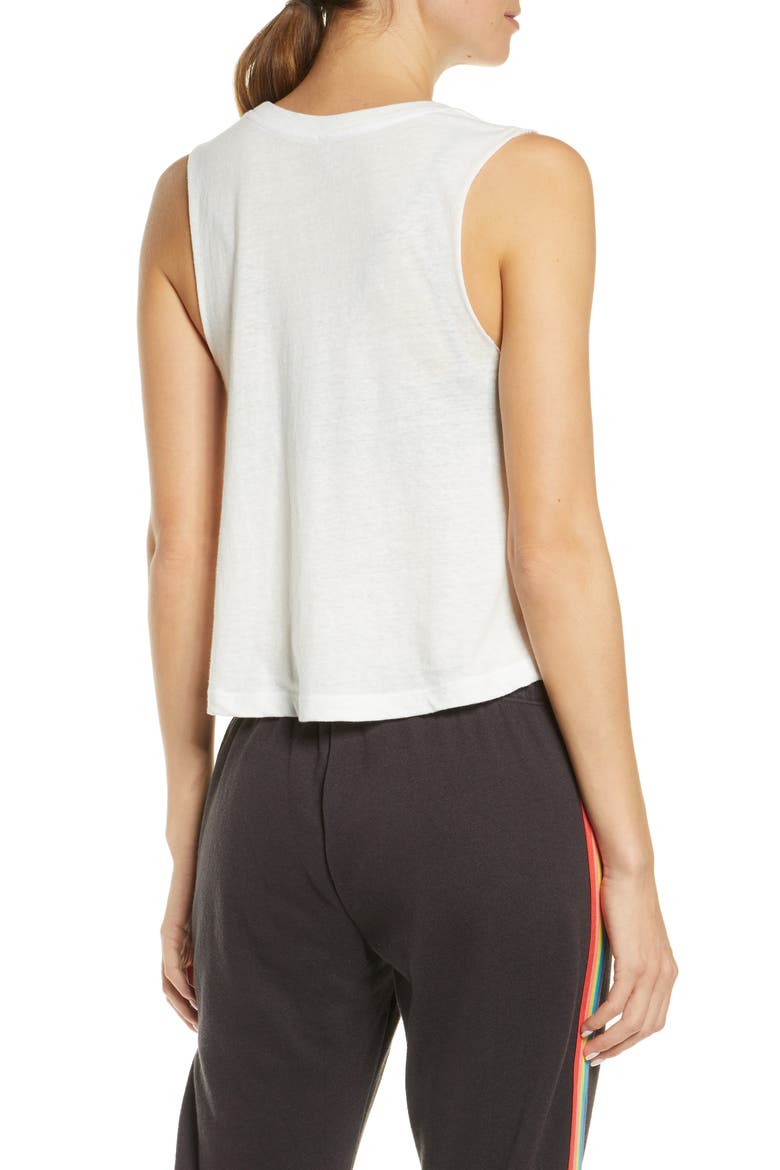 Karma Crop Tank Top, Alternate, color, STONE