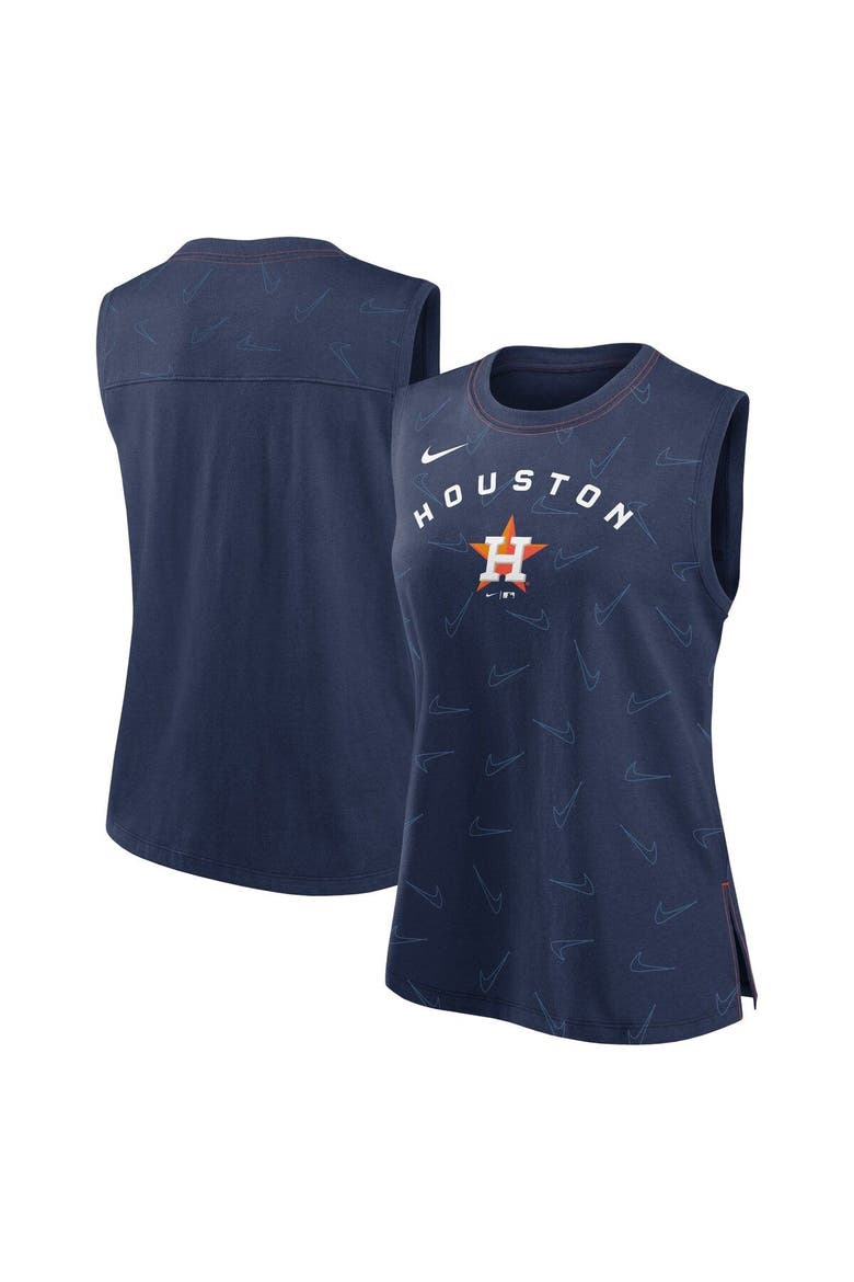 Women's Nike Navy Houston Astros Muscle Play Tank Top, Main, color, Navy