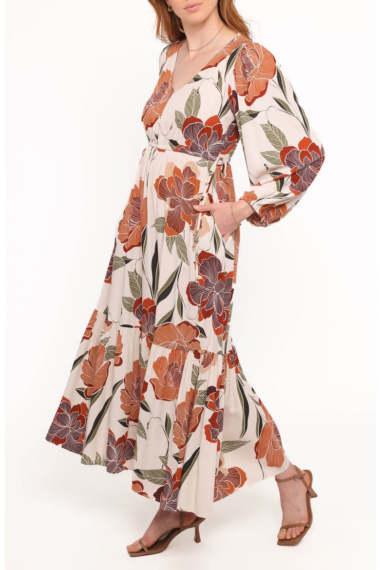 Cerwin Floral Print Long Sleeve Maxi Dress, Alternate, color, FALL FLORAL